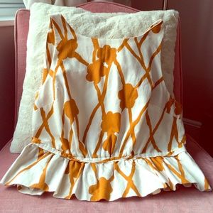 Printed Peplum Style Sleeveless Top - Maeve Brand